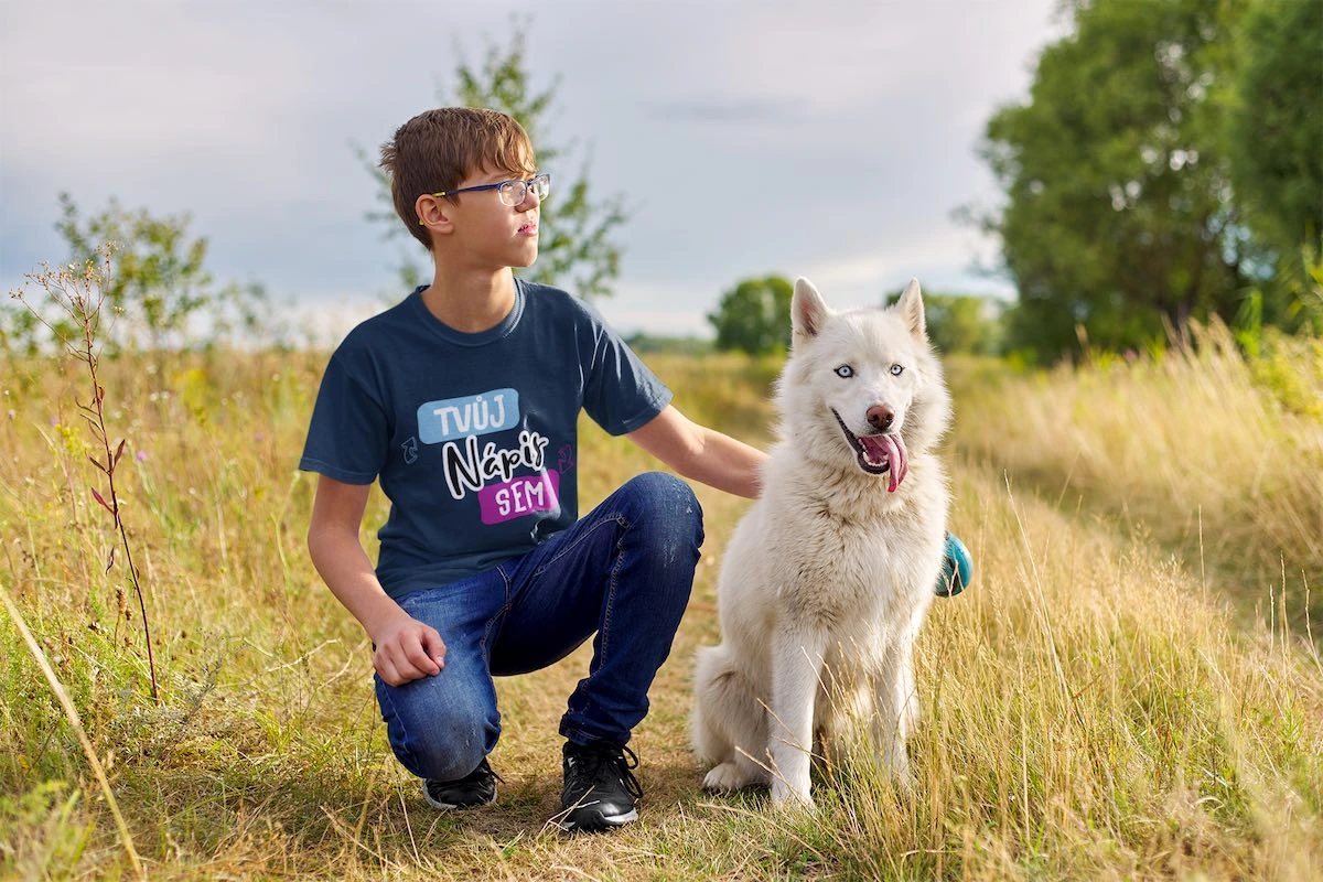 Tričko s pejskem a nápisem - puppynator.cz