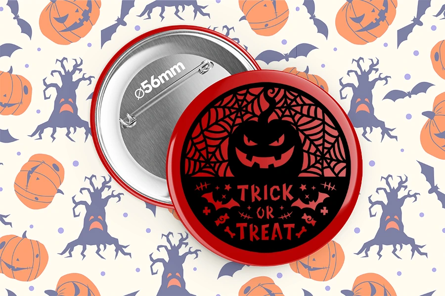 Odznak se strašidlem na halloween - puppynator.cz