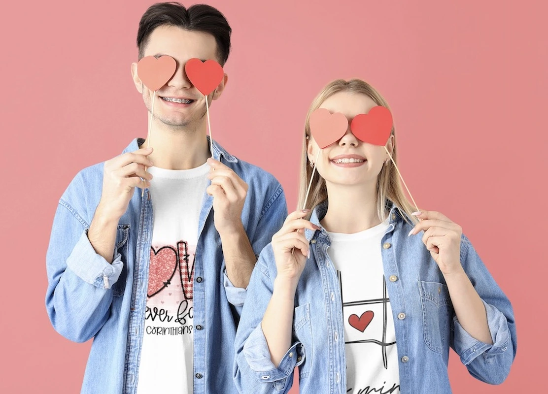Trička s valentýnským designem - puppynator.cz